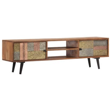 vidaXL Tv-meubel 140x30x40 cm massief acaciahout, Huis en Inrichting, Verzenden, Nieuw