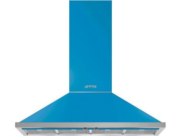Smeg KPF12T - Afzuigkap Muurmontage 606 m³/uur A+ - Turkoois, Verzenden, Zo goed als nieuw