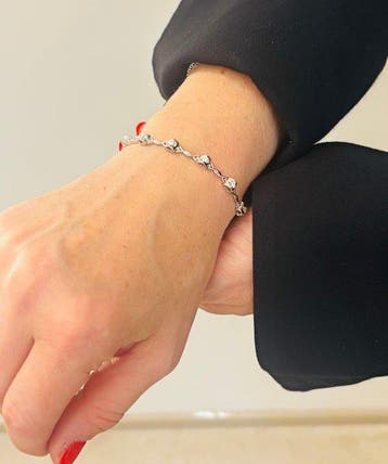 Armband - 18 karaat Witgoud - 0.60ct. tw. Diamant