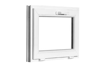 PVC kiep b70xh50 cm Wit, Ophalen of Verzenden, Gevelraam of Ruit