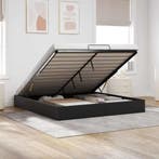 vidaXL Ottoman Bedframe Zwart King size Kunstleer, Huis en Inrichting, Slaapkamer | Bedden, Verzenden, Nieuw