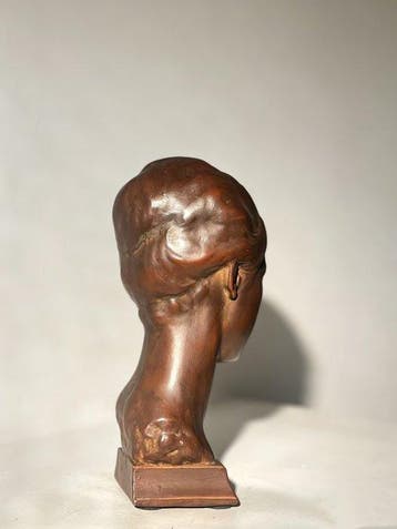 sculptuur, Bust of an Italian Girl - 25 cm - koudgegoten