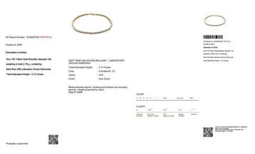 Sans prix de réserve - Bracelet de tennis - 14 carats Or