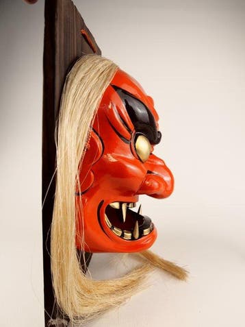 Mask - Porcelaine, Masque Miyazaki Kagura – masque démon