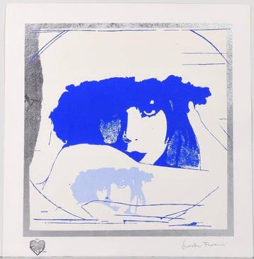Giosetta Fioroni (1932) - Doppio liberty blue e Azzurro