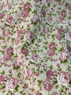 Merveilleux tissu floral inspiré par Sanderson - Textile -, Antiek en Kunst, Antiek | Tapijten, Tafelkleden en Textiel