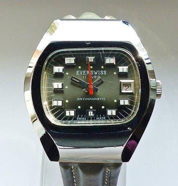 Ever-Swiss - Classic Space-Age Calendar 17Rubis - Zonder