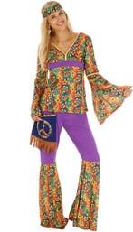 2dekans | Dressforfun Vrouwenkostuum Hippie L -, Kinderen en Baby's, Carnavalskleding en Verkleedspullen, Ophalen of Verzenden