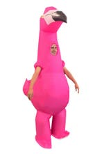 KIMU® Opblaas Kostuum Flamingo Opblaasbaar Pak Vogelpak Masc, Ophalen of Verzenden, Nieuw