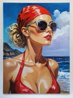 Yuri Denissov - Baigneuse au bonnet rouge.