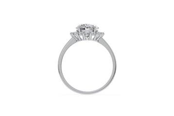Ring - 14 karaat Witgoud - 2.08ct. tw. Diamant (Lab-grown) -