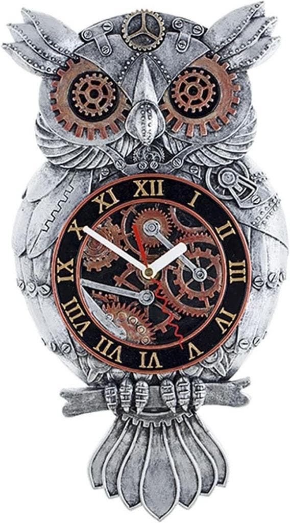 Wandklok Uil Steampunk | Tweede kansje | OP = OP, Maison & Meubles, Accessoires pour la Maison | Horloges, Envoi