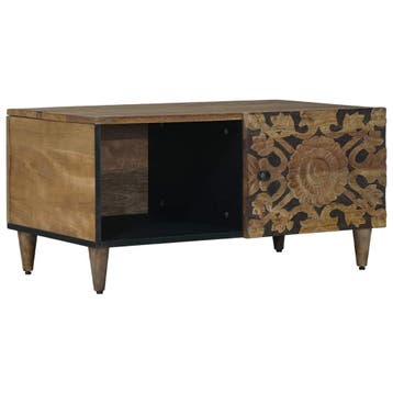 vidaXL Salontafel Bruin 80 x 50 x 40 cm Massief Mango Hout, Verzenden, Nieuw