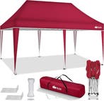 Partytent - Opvouwbaar - 3x6 m - Paviljoen - Easy up - Rood, Verzenden, Nieuw