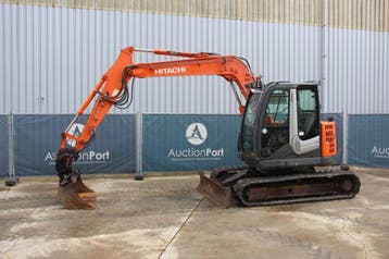 Veiling: Rupsgraafmachine Hitachi ZX85US-3 Diesel 39kW 2010, Ophalen