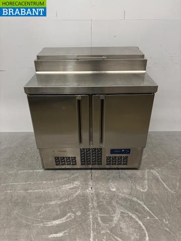 RVS Infrico Saladette Koelwerkbank 2 Deuren 98 cm 230V, Ophalen of Verzenden, Nieuw in verpakking
