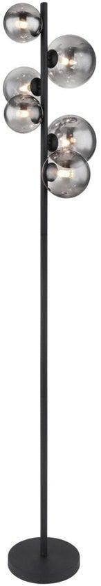 2dekans | Vloerlamp RIHA Glas 155.0cm Mat zwart | Smoked G9, Huis en Inrichting, Ophalen of Verzenden, Nieuw