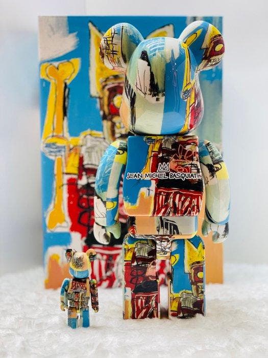 Medicom toy - BE@RBRICK 400% & 100% Jean-Michel Basquiat #6, Antiquités & Art, Art | Peinture | Moderne