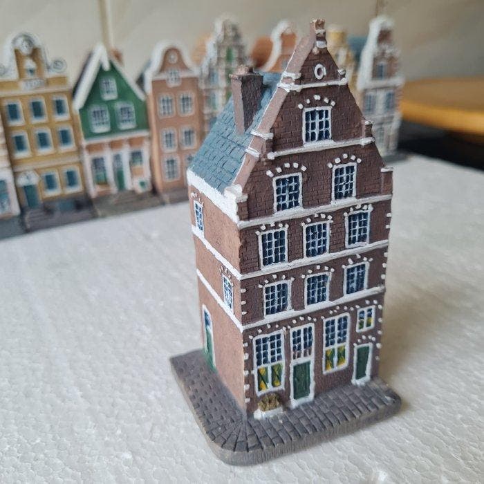 Beeldje - Grachtenpandjes (10) - Steengoed, Antiek en Kunst, Curiosa en Brocante