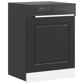 vidaXL Vaatwaspaneel Kalmar 60x1,5x57 cm bewerkt hout zwart, Verzenden, Nieuw