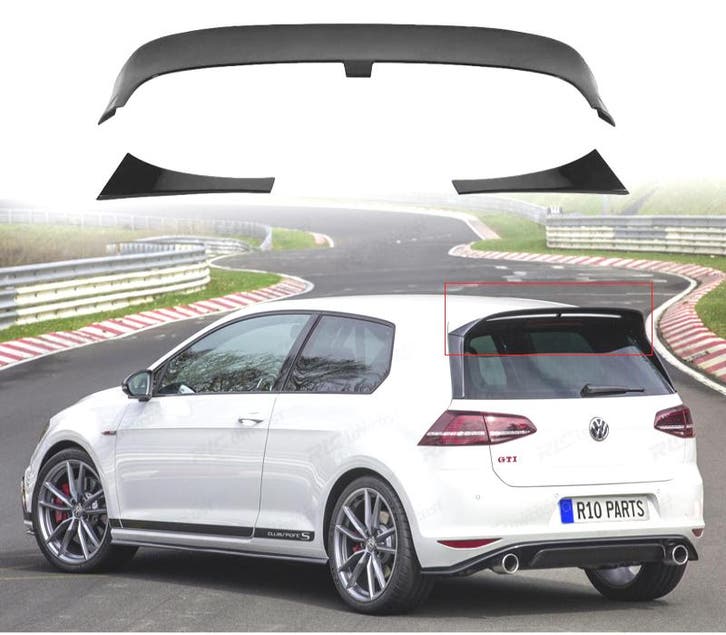 AILERON SPOILER VOLKSWAGEN VW GOLF 7 7.5 GTI R LOOK CLUBSPOR, Auto-onderdelen, Carrosserie, Verzenden