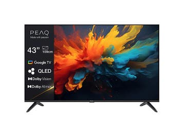 Peaq -  Ultra Hd 4k Qled-tv 43 Inch 2025 - Zwart, Verzenden, Nieuw, 100 cm of meer, Overige merken