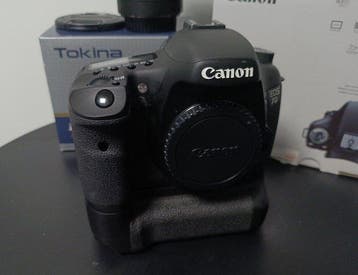 Canon EOS 7D incl. Tokina AT-X pro 22-24mm/4.0, BG-E7,, Nieuw