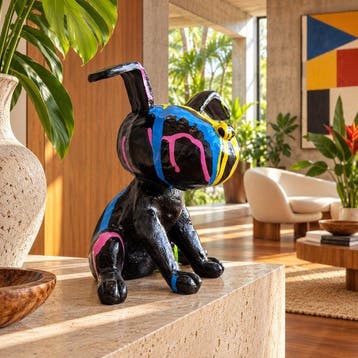 Art House - Figuur - vrolijk beeld***ZITTENDE HOND FLAPPY