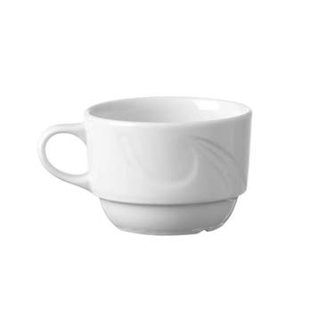 Koffiekopjes | KARIZMA | Porselein | Wit | 17cl | 12 Stuks, Verzenden, Nieuw in verpakking