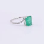 Zonder minimumprijs - Ring Platina - 2.34ct. tw. Smaragd -, Nieuw