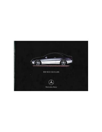 2002 MERCEDES BENZ CLK AMG BROCHURE DUITS, Ophalen of Verzenden