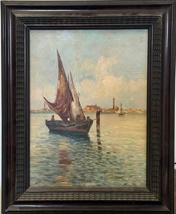 Vettore Zanetti Zilla (1864-1946), Attr. - Venezia, Antiek en Kunst