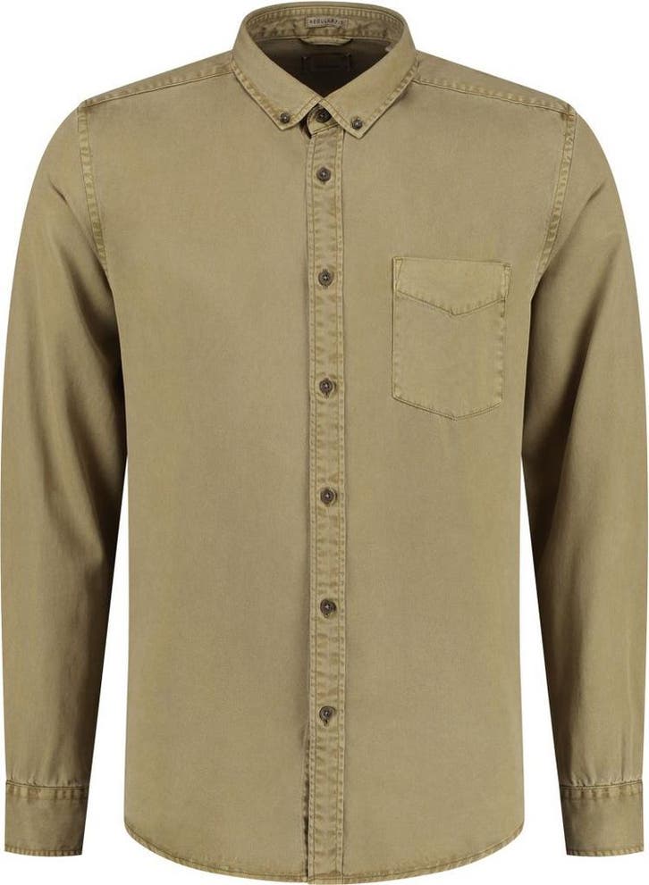 Dstrezzed Hemd Garment Dyed Tencel Khaki maat M Heren, Vêtements | Hommes, Vêtements de marque | Chemises, Envoi
