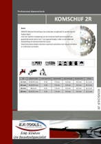 Diamant komschijf voor het afvlakken en ontbramen van beton., Verzenden, Nieuw