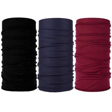 Fako Fashion - 3-Pack Microfiber Faceshield - Bandana -, Verzenden, Nieuw