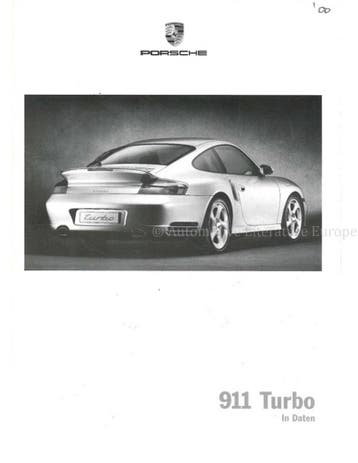 2000 PORSCHE 911 TURBO TECHNISCHE GEGEVENS DUITS, Auto diversen, Handleidingen en Instructieboekjes
