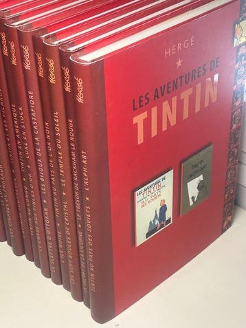 12x Double album - Moulinsart - Tintin - 12, Livres