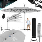 KESSER® LED Parasol - 4,6mx2,7m - Zweefparasol - Draaibaar -, Jardin & Terrasse, Verzenden