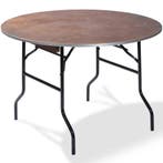 Inklapbare Buffettafel | Hout/Staal | Houten Blad | Zwart, Verzenden, Nieuw in verpakking