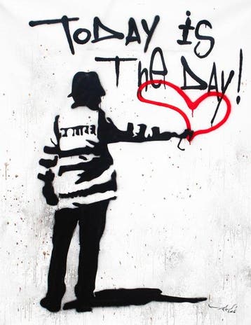 RAM - The real Bansky Cop - Today is the day, Antiek en Kunst