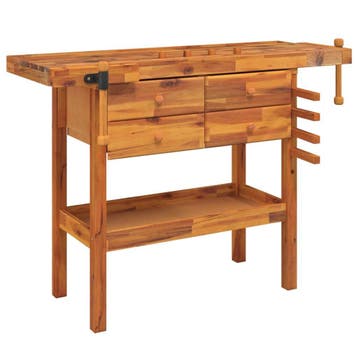 Werkbank 124cm | 59% Korting | Retour Deal, Doe-het-zelf en Bouw, Werkbanken, Verzenden, Gebruikt, 70 tot 120 cm, Bankschroef