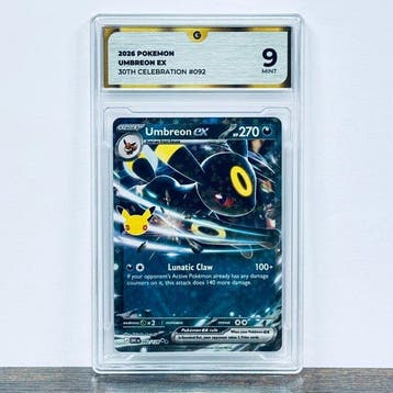 Pokémon Graded card - Umbreon ex 092- 30th Anniversary –, Nieuw