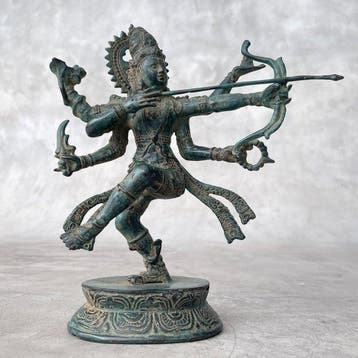 sculptuur, NO RESERVE PRICE - Dancing Shiva Sculpture - 27