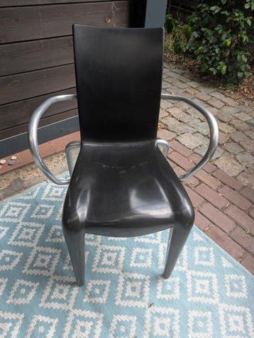 Vitra - Philippe Starck - Stoel - Louis 20 BLACK+ armleuning