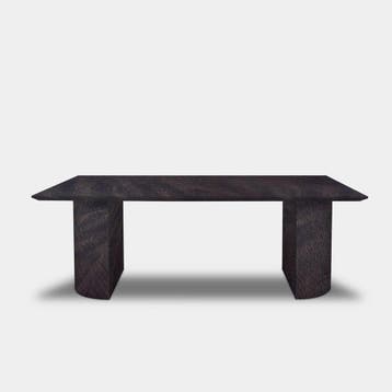 Tafel Rechthoekig Eikenhout  Half Rond  240x100, Huis en Inrichting, Nieuw