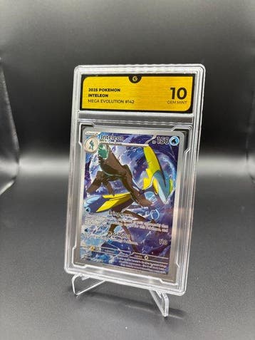 Pokémon - 1 Graded card - Inteleon 142 Mega Evolution Full, Hobby en Vrije tijd, Verzamelkaartspellen | Pokémon, Nieuw
