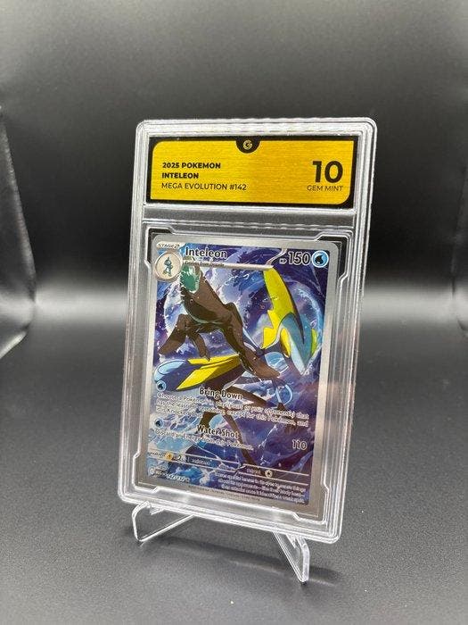 Pokémon - 1 Graded card - Inteleon 142 Mega Evolution Full, Hobby en Vrije tijd, Verzamelkaartspellen | Pokémon