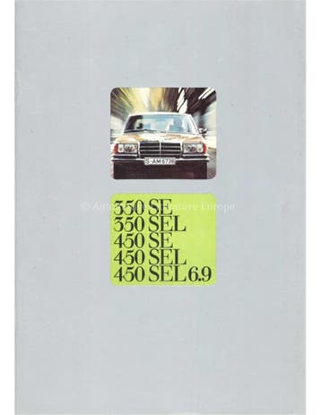 1977 MERCEDES BENZ S KLASSE BROCHURE NEDERLANDS