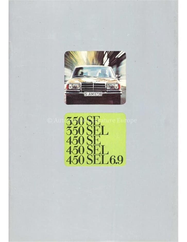 1977 MERCEDES BENZ S KLASSE BROCHURE NEDERLANDS, Livres, Autos | Brochures & Magazines