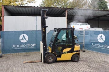 Veiling: Heftruck Yale GLP25VX LPG 1930kg 5.13m 2012, Ophalen